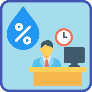 Dry eye environment, humidity and working environment