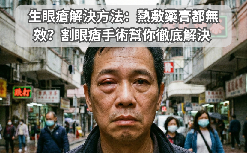 生眼瘡解決方法：熱敷藥膏都無效？割眼瘡手術幫你徹底解決 | 眼科醫生專業指南