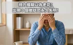 視力模糊以為老花？出現 3 個徵狀恐永久失明！