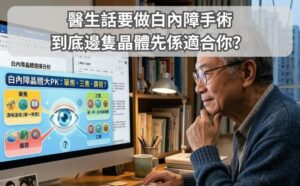 醫生話要做白內障手術 到底邊隻晶體先係適合你？