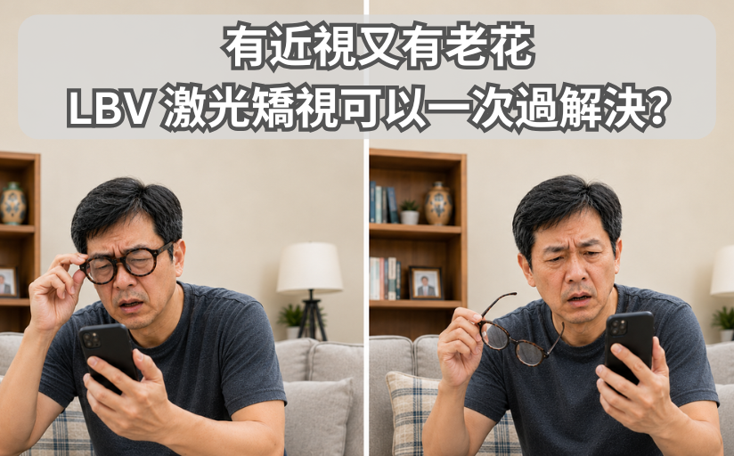 有近視又有老花，LBV 激光矯視可以一次過解決？
