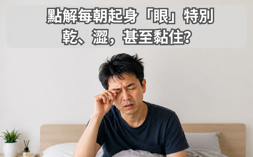 點解每朝起身眼特別乾、澀，甚至黏住？
